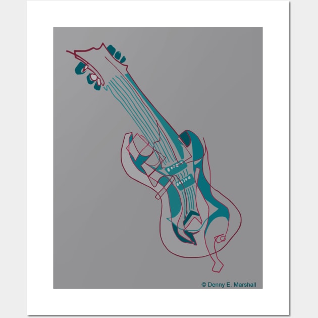 The Guitar Wall Art by dennye